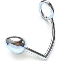 Metal hard | Metalhard Cock Ring With Anal Bead 40mm
