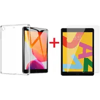 Ntech Hoes geschikt voor Apple iPad 10.2 (2019 / 2020) doorzichtig backcover + Screenprotector Ntech