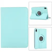 Ntech Tablet Hoes geschikt voor iPad Mini 7 (A17 Pro 2024) hoes 360° draaibare Bookcase - Licht Blauw