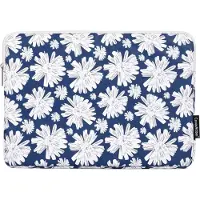 Canvas Artisan Laptopsleeve 13 inch - Laptophoes - White Flowers