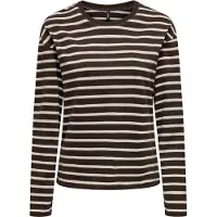ONLY Shirt 'ONLNEW SOPH LIFE' crème / chocoladebruin