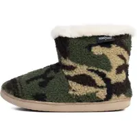 Minnetonka Boots 'Betty' beige / groen / zwart