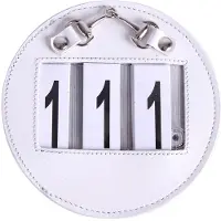 QHP Startnummer Ricki Wit/Zilver - One size size