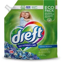 Dreft 6x Vloeibaar Wasmiddel Ochtendfris Navulverpakking 28 Wasbeurten 1,26 Liter