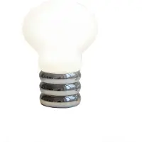 Ingo Maurer B.Bulb Tafellamp Draagbaar Wit - Draagbare lampen Glas Silver Grey - 1030000