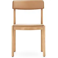 Normann Copenhagen Timb stoel met kussen Tan/ Ultra Leather - Camel