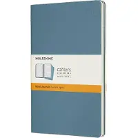 Moleskine large gelijnd schrift blauw (3 stuks)