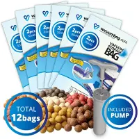 Vacuumbag.com Karper Boilies Vacuumzakken Pakket [Set 12 zakken + Pomp]