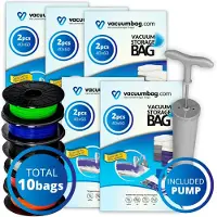 Vacuumbag.com Filament Vacuumzakken Pakket [Set 10 zakken + Pomp]