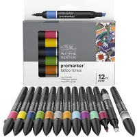 Promarker 12-set + Blender (Tattoo Tones)