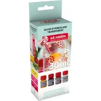 Talens Art Creation Glas & Porselein Transparent Set 4 x 30 ml Roze Frost