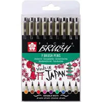 Sakura Pigma Penseel Etui 9 kleuren