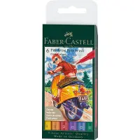 Faber-Castell brushpen - tekenstift - Pitt Artist Pen - 6-delig - Colour - FC-167174