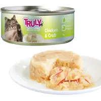 Truly - natvoer Kip & Krab - Kattenvoer - Voordeelbundel 10 x 95 gram