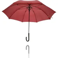 Discountershop Paraplu Automatisch Regenparaplu Handvat met Krul -Luxe Regen paraplu Glasvezel- ⌀ 111 - Fiber paraplu