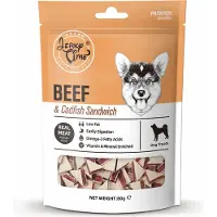 JERKY TIME Hondensnack Beef and Codfish Sandwich - Zak á 80 gram