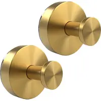 EAVY Zuignap met haak - Sterke zuignap haakjes - Zuignap haak - Handdoekhaakjes zelfklevend - Goud - RVS