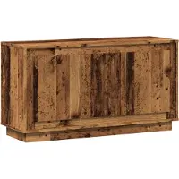 vidaXL Dressoir 102x35x55 cm bewerkt hout oud houtkleurig