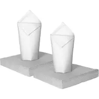 Givi Italia Feestelijke servetten - 50x - wit - 2 laags - 33 x 33 cm