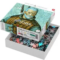 Good Loot Game Art Chronicles Puzzle: The Witcher Geralt & Vincent van Gogh (1000 pieces)