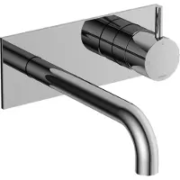 Hotbath Cobber CB106EXT18 Afbouwdeel Inbouw Wastafelkraan - 18cm Uitloop - Chroom - Messing - Kranen, Wastafelkranen, Inbouw Wastafelkranen