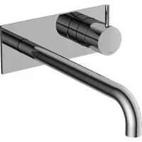 Hotbath Cobber CB106EXT25 Afbouwdeel Inbouw Wastafelkraan - 25cm Uitloop - Chroom - Messing - Kranen, Wastafelkranen, Inbouw Wastafelkranen