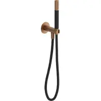 Hotbath Cobber CB7502 handdoucheset met staafhanddouche aan houder met uitlaat verouderd messing