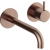 Hotbath Cobber Afbouwdeel - voor wastafelkraan - 18cm uitloop - Geborsteld Koper PVD CB105EXT18BCP