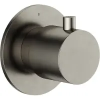 Hotbath Cobber CB7069EXT Afbouwdeel Inbouw Doorstroom Stopkraan - Geborsteld Nikkel - Kranen, Badkranen, Inbouw Badkranen - 8721122551066