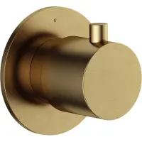 Hotbath Cobber CB7080EXT afbouwdeel inbouw 2-weg stop-omstel geborsteld messing