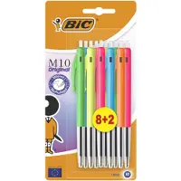 BIC - Balpen - M10 Pastel - 10 stuks - Blauwe inkt