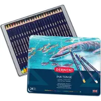 Derwent Metallic Box Inktense Pencil 24 Units Veelkleurig Kinderen
