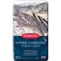 Derwent Metallic Box Coloured Charcoal Pencil 12 Units Veelkleurig Kinderen