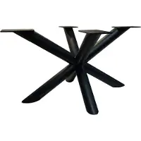 Furniture Legs Europe Stalen matrix zwart spinpoot ø 6 cm en hoogte 40 cm