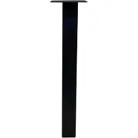 Furniture Legs Europe Stalen rechte tafelpoot zwart vierkant 8 bij 8 cm en hoogte 90 cm (8 x 8 cm)
