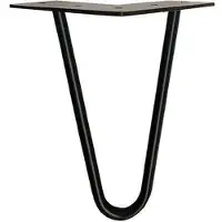 Furniture Legs Europe Stalen hairpin zwart hairpin ø 1,2 cm en hoogte 15 cm