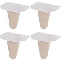 Furniture Legs Europe Meubelpoot conisch Ø 3 cm en hoogte 10 cm van massief hout - 4 stuks