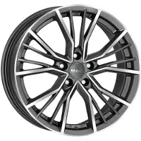 Mak Litá velg, merk UNION, afmetingen 8.5x20 inch, steek 5x112, offset 32, kleur: gunmetal met spiegelende afwerking