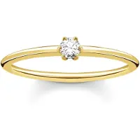 Thomas Sabo - TR2312-414-14-56 - Ring - Dames - 925er Zilver geel verguld - ringmaat 56