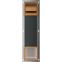 Boss & Wessing Toiletrolhouder met Klep en Reserverolhouder Inbouw BWS Milan Geborsteld Brons Koper