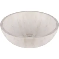 Differnz Marmor waskom - 40x40x15cm - rond - marmer - glans wit 38.010.57