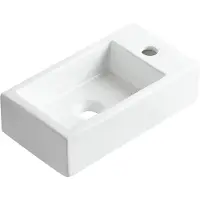 Wiesbaden Rhea M fontein rechts 40 x 22 x 11 cm keramiek glans wit
