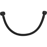 Best design Flexibele aansluitslang nero 35 cm 1/2"x3/8" mat zwart