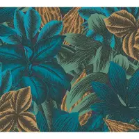 Living Walls Metropolitan Stories. Travel Stories - Blauw - Floral - 392221