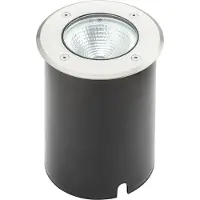 Konstsmide Pro-Line inbouwspots LED, rond, groot, roestvrij staal, 3000K, 900lm, 1x10W, 240V, roestvrij staal/glas, dimbaar, 7997-310