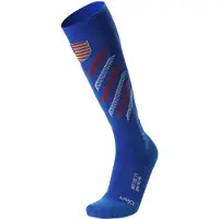 UYN - Skisokken - Uyn Natyon 3.0 Socks Usa voor Unisex - Maat 39-41 - Blauw
