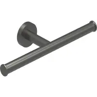 Ivy Aia Toiletrolhouder Dubbel Geborsteld Metal Black PVD