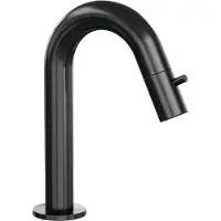 Brauer Gunmetal Edition opbouw fonteinkraan met gebogen uitloop gunmetal geborsteld PVD