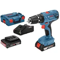 Bosch Professional GSB 18V-21 Accu klop-/schroefboormachine 18V 2.0Ah (2x) in L-Case - 06019H1109