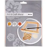 Creotime Imitatie Bladmetaal, 16x16 cm, Goud, 25 Vel, 1 Doos